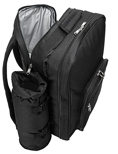 Picknickrucksack Brubaker für 4 Personen in Schwarz