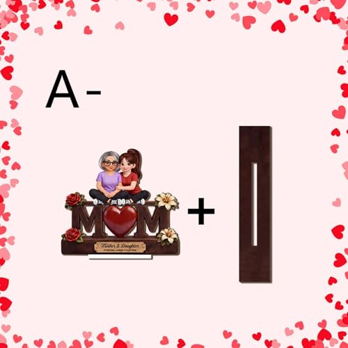 Letrero de madera día de la madre decorativo para regalar a mamá 7