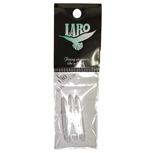 LSTYLE x Laro Dart Shafts: Plastic Nylon Shaft - for Soft Tip and Steel Tip Darts - Clear 130 (Extra Short)