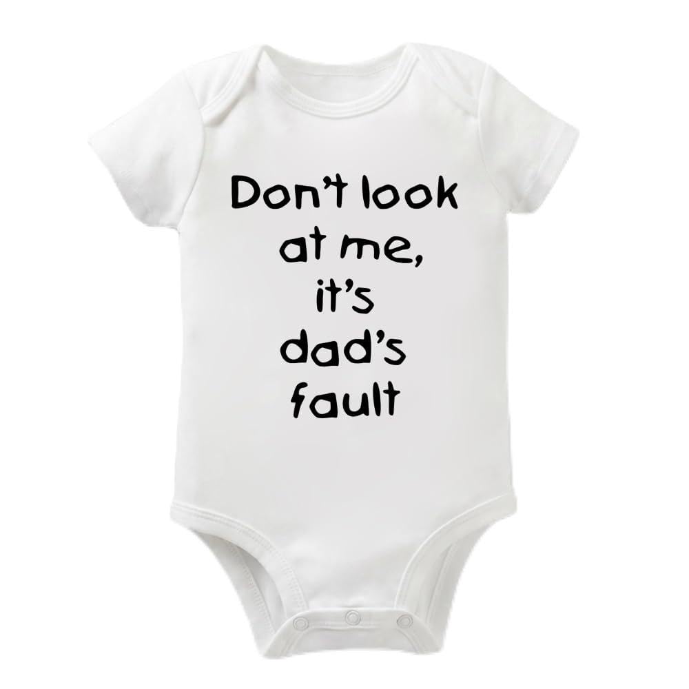 Rocksir Funny Slogan Super Soft Cotton Comfy Baby Short Sleeve Bodysuit