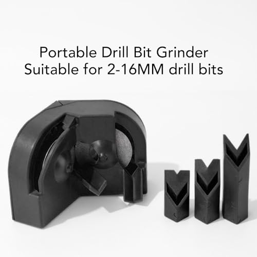 Multipurpose Drill Bit Grinding Sharpener, Drill Bit Sharpener for All Bits, ABS Professional Electric Drill Bit Sharpener Portable Drill Bit Sharpener, Drill Grinder Grinding by Asixxsix - Image 2