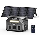 IEE P1800 Tragbare Powerstation mit 200W Solarpanel, 1024Wh LiFePO4 Batterie Backup mit 3x1800W AC Ausgängen, APP, Schnellladung von 0-80% in 45 Mins Solar Generator, Notstromaggregat für Camping