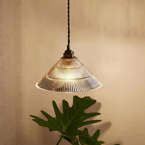 Lustre en verre parapluie et plafonnier suspension unique pour decoration de bar