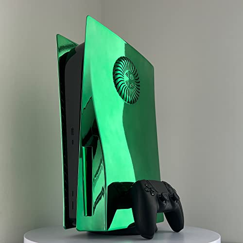 Faceplate for PS5 with Cooling Vents DOBEWINGDELOU Glossy Face Plate for PS5 Disc Edition Console Co