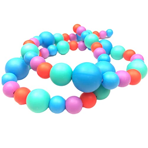 Blue Rabbit Co Kids Jewelry, The Ultimate Silicone Necklace For Girls, Boys - Bright Playful Colors, Fun Textures (20", Bubblegum) #TOP19