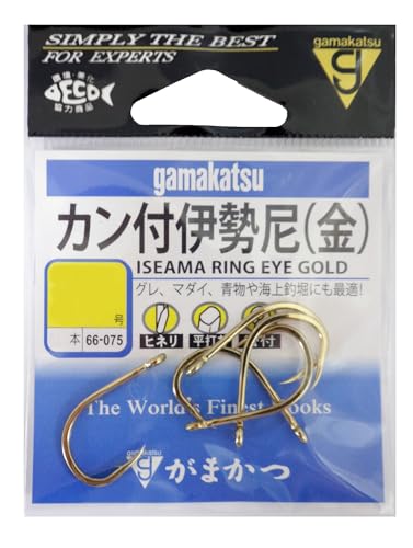 Gamakatsu バラ針 カン付伊勢尼 金 12号