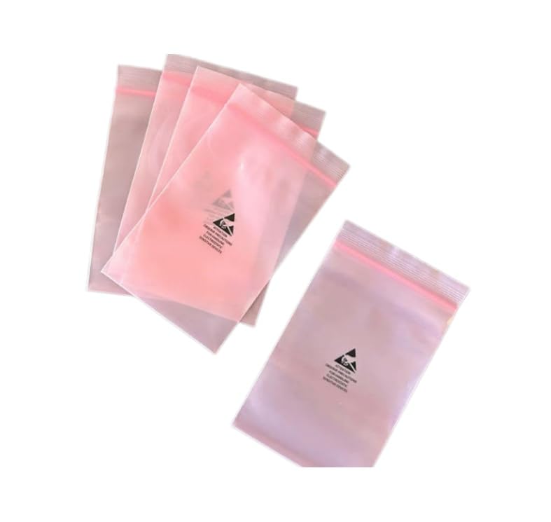 Sacs antistatiques épais avec fermeture éclair lot de 10 protections ESD de circuits 34x45