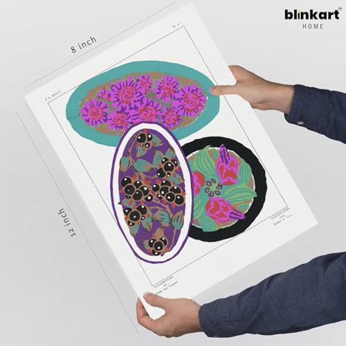 Image of BLINKART Cat Aesthetic Modern Art Walls With Frame | Natural Wood Texture | Living Room Bedroom Office Wall Decoration | Poster Home Decor Frames Wall Bedroom | 12x8 Inches (D386)