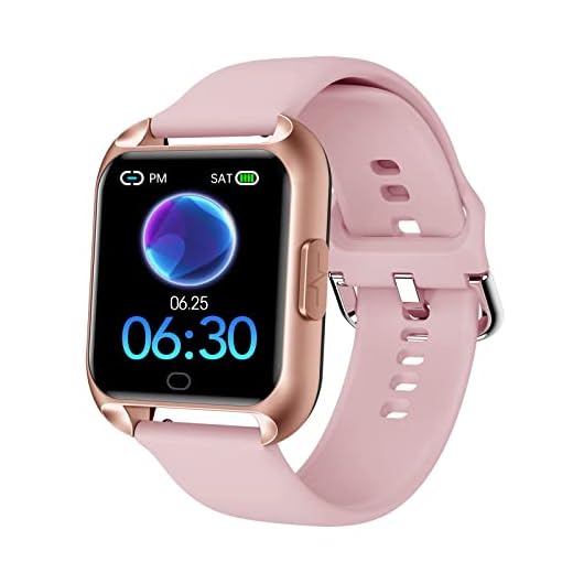 MAXTOP Smart Watch Compatible iPhone Android,Fitness Tracker Watches with Heart Rate Monitor,Sleep Monitor Blood Oxyen & Blood Pressure Monitor,Smartwatch for Men Women (Pink)