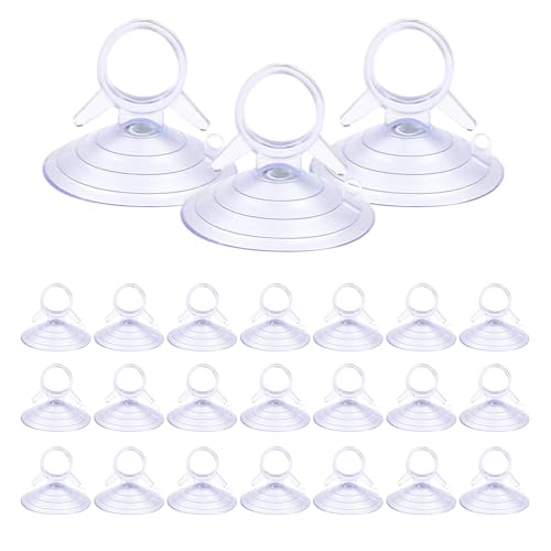 24PCS Car Glass Windshield Sunshade Suction Cups, Car Window Shades Suction Cups, Pull Ring Sun Visor Suction Cups, Univ