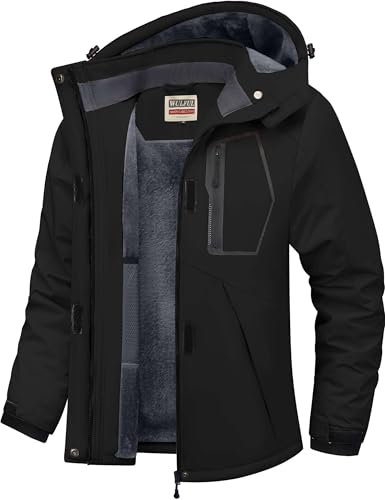 WULFUL Women's Waterproof Ski Jacket Warm Winter Coats Windproof Winter Jackets for Women Fleece...