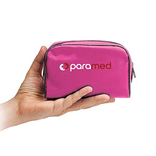 Image of PARAMED Aneroid Sphygmomanometer - Manual Blood Pressure Cuff with Universal Cuff 8.7-16.5 inch and D-Ring - Carrying Case in the kit - Pink - Stethoscope Not Included