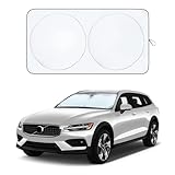 Nwgl Altima Rogue 𝐃𝐞𝐝𝐢𝐜𝐚𝐭𝐞𝐝 Windshield Sun Shade, Sunshade Windshield Visor for Nissan Altima 1993-2024, Rogue 2008-2024., silvery