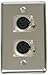 Elite Core OSP D-2-XLR Duplex Wall Plates with 2-XLR