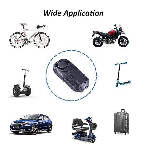Image of Alarm Wireless Bicycle Motorcycle Lock Waterproof Anti-Theft Security Sensor System with 113dB Super Loud Sound 7 Level Sensitivity 2 Remote Control for Bike Car Scooter Vehicles