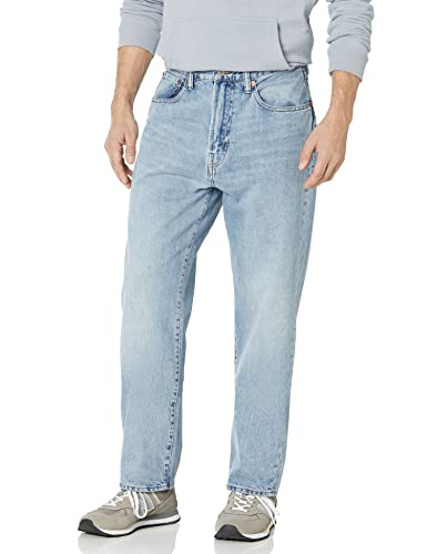 GAP Mens Original Straight Fit Jeans, Light Wash, 36W x 30L US