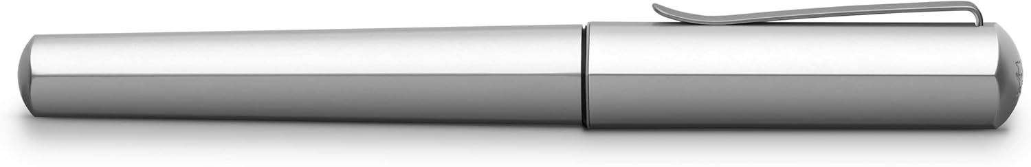 Faber-Castell Hexo F Fountain Pen - Silver