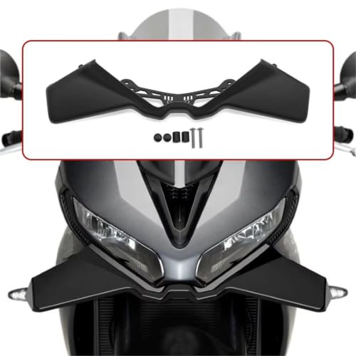 Ailes aérodynamiques fixes moto Daytona660 2025 et becquet latéral carénage avant
