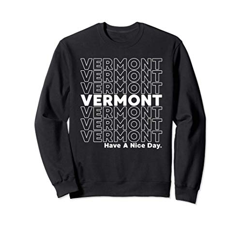 Vermont Grocery Bag Thank You Funny State Gift Sudadera
