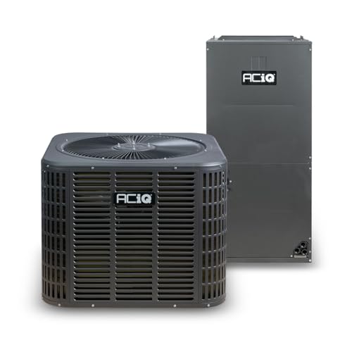 ACiQ 3 Ton 19 SEER2 High Efficiency Central Heat Pump Split System with 5kW Backup Heat Kit and Free Thermostat - R454B Inverter | 36000 BTU, Upflow/Right-Horizontal, AC/Heating HVAC Unit