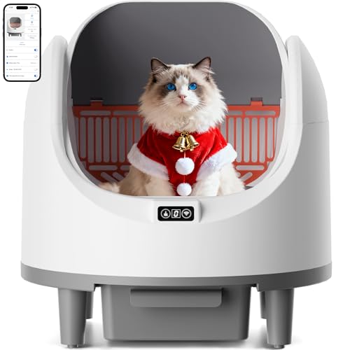 Bashaw Self-Cleaning Litter Box – Open-Top Rake with App Control
