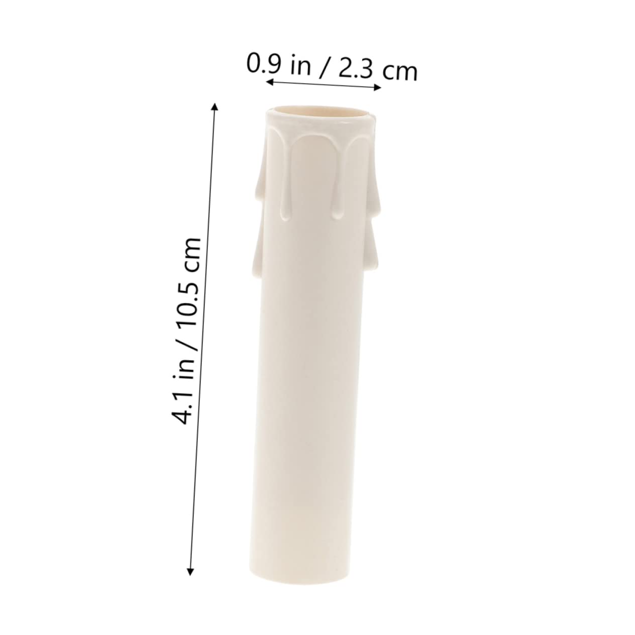 Caches de Douilles pour Bougies en Pp Blanc, Design Simple et Moderne