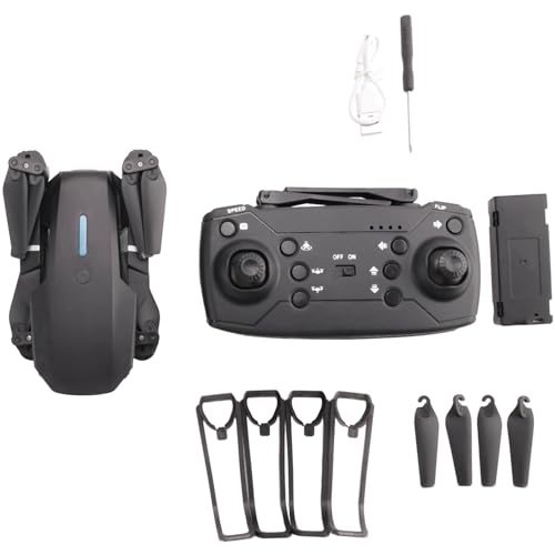 Uxsjakjsd PRO Drone 4K HD Telecamera Drone Pieghevole Altezza Fissa PRO WiFi Drone Giocattoli Regalo Doppia Fotocamera 2 Batteria