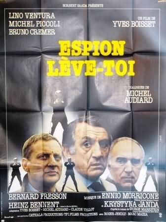 Affiche Cinéma Originale Espion Lève-Toi 1981 Lino Ventura Grand Format
