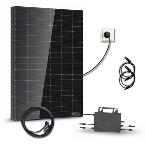 Kit Solaire 1000Wc DMEGC – 2 Panneaux Bifaciaux Bi-verre – Micro-onduleur Sossen 1000W Wi-Fi – Plug & Play