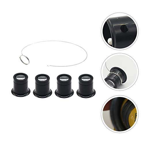 ULTECHNOVO Ampliadores De Óculos Set Relojoeiros Reparos Ferramenta 10X Olho Ampliação Lupa Relojoei