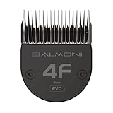 BALMONI Professional #4F Clipper Blade – Fixed 9mm (5/16”) Hybrid Stainless Steel Grooming Blade for Dogs & Cats, Compatible 580 & Wahl 5-in-1 Systems, Built-in Guide for Smooth, Even Cutting