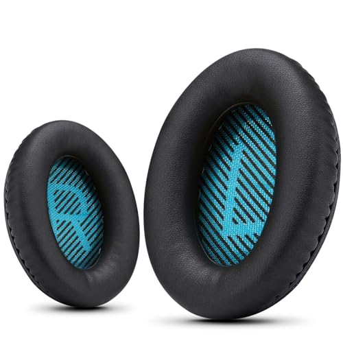 Krone Kalpasmos Bose QC Wymienne nauszniki do słuchawek Quietcomfort QC15/QC25/QC35/Ae2/Ae2i/Ae2w, zestaw słuchawkowy, piankowe nauszniki, część naprawcza, proteinowe, skórzane maty z pianki z