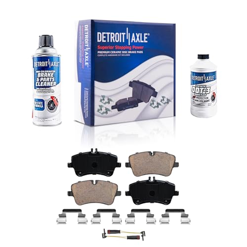 Image of Detroit Axle - 4pc Front Brake Pads for Mercedes-Benz C230 C240 C280 C320