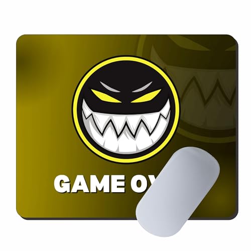 Image of My Print Shop Gaming Mouse Pad - inchGame Over inch Design | Smooth Control Surface & Non-Slip Rubber Base | Ideal for Gaming, Office & Home Desk | 9 x 7.5 Inches