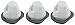 Bissell 3-in-1 Stick Vac Dirt Container Filter 203-7423 - Pack of 3