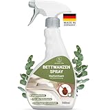Bettwanzen Spray 500ml [hochwirksam & laborgeprüft] - wirksames Mittel gegen Bettwanzen für Matratzen und Möbel mit dezentem Zitronenduft, Alternative zur Bettwanzenfalle