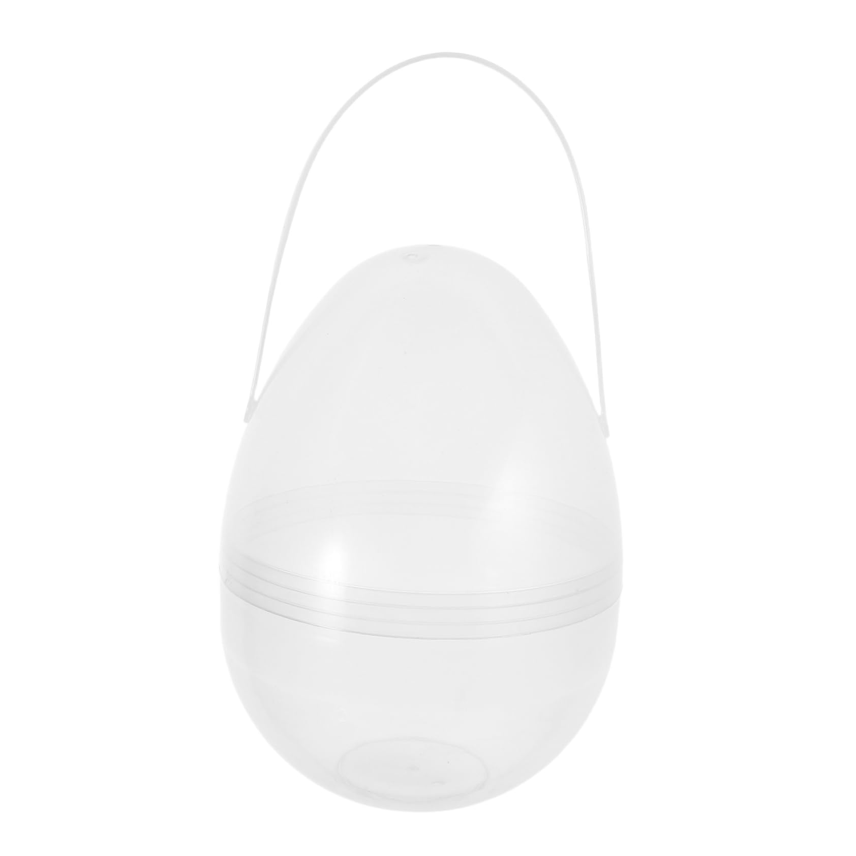 Luxshiny Portable Clear Easter Egg Display Box Transparent Openable Egg Storage Container for Small Ornaments and Crystal Ball Decoration for Easter Celebrations and Home