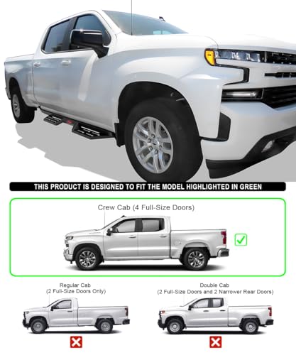 Estribos HD Ridez en Acero para Chevy Silverado 2019-26 miniatura 2