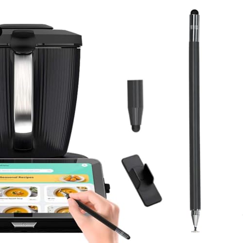 Stylet 4 en 1 compatible avec TM7/TM6/TM5, stylet tactile multifonction – Accessoire TM7 avec support et pointe magnétique pour un travail précis sur l'écran Thermomix