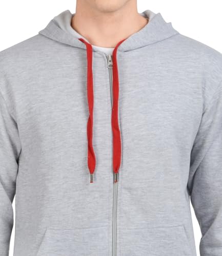 Image of Scott International Men's Solid Cotton Hoodies for Men, Trendy and Comfortable Sweatshirts for Men, Stylish Winter Wear with Hood and Pockets, Fashionable Hooded Sweatshirts