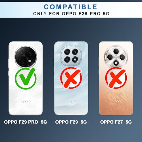 Image of CEDO Backcover for Oppo F29 Pro (5G) | Camera Protection Bump Shockproof Edge | Ultra Hybrid Transparent Acrylic Clear TPU+PC Hard Backcase Cover (Black)
