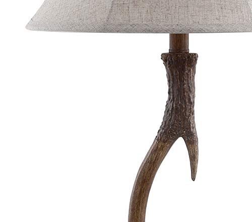 Jonathan Y Jyl6305A Antler 27.5" Rustic Resin Led Table Lamp Traditional Bedside Desk Nightstand Lamp For Bedroom Living Room Office College Bookcase Led Bulb Included, Brown #TOP3