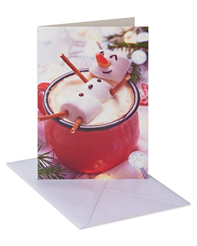 American Greetings Holiday Cards Boxed with Envelopes, Happy Moments, Marshmallow Man (12-Count)
