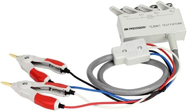 BK Precision TL89K1 4-Wire Kelvin Clip Test Leads for Bench LCR Meter Models 894 and 895