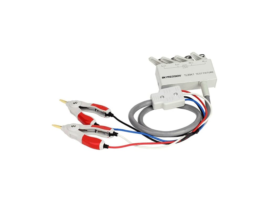 BK Precision TL89K1 4-Wire Kelvin Clip Test Leads for Bench LCR