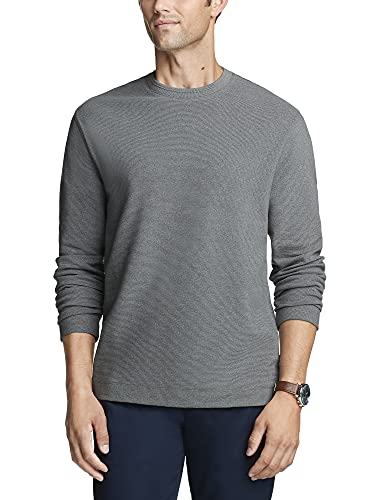 Van Heusen Men's Essential Long Sleeve Ottoman Crewneck Shirt3