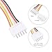 Alinan 20pcs JST-XH2.54mm 5 Pin Connector Kit, Included 10pcs Mini 5 Pin 26AWG Female Connector Plug with 200mm Cable Wire and 10pcs Micro 5Pin Male Connector Plug