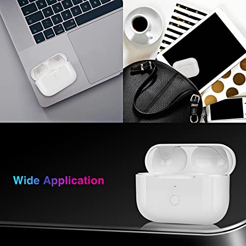 Wireless Charging Case Compatible With Airpods Pro 1St & 2Nd Generation, Replacement Charger Case With Bluetooth Pairing Sync Button, White #TOP6