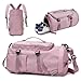 flintronic Sporttasche Damen Herren 33L Reisetasche mit Schuhfach Nassfach Faltbare Reisetasche Weekender Sporttasche Schwimmtasche FitnesstascheTrainingstasche f&uuml;r Reisen, Fitness, Sport (Rosa)