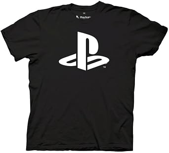 Ripple Junction PlayStation Mens Short Sleeve T-Shirt Iconic PS Graphic Logo Officially Licensed